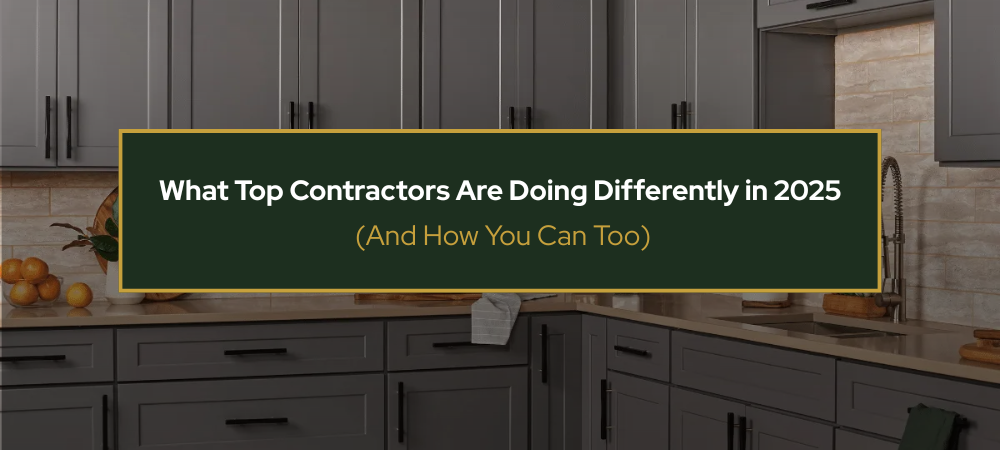 Ready-to-assemble white shaker cabinets in modern kitchen